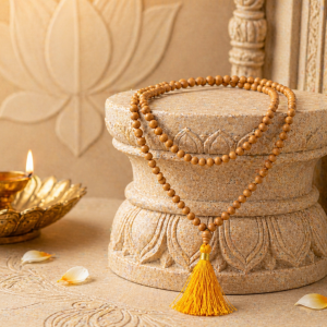 White Chandan (Sandalwood) Mala